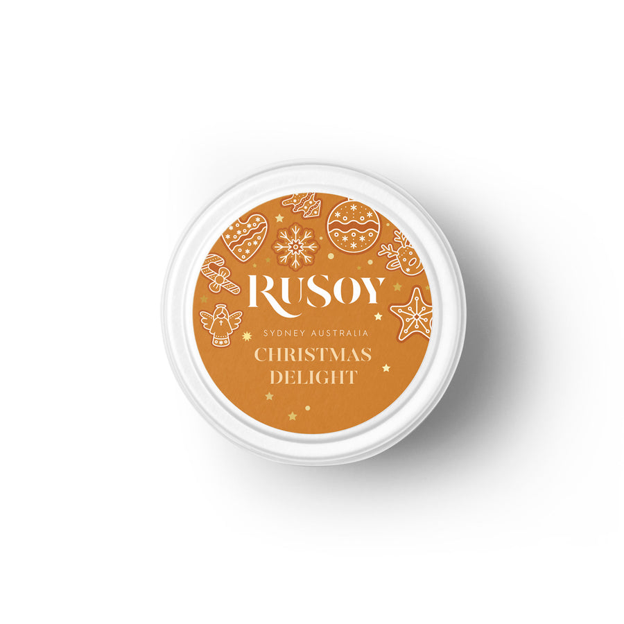 'Christmas Delight' White Travel Tin Candle